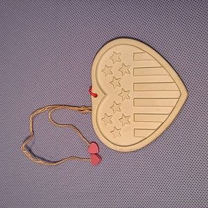 1991 Pampered Chef Americana Heart Cookie Press Mold